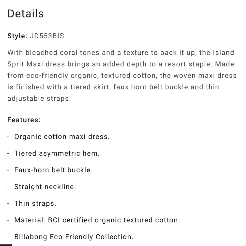 Billabong Island Spirit Maxi Dress - Picture 7 of 8